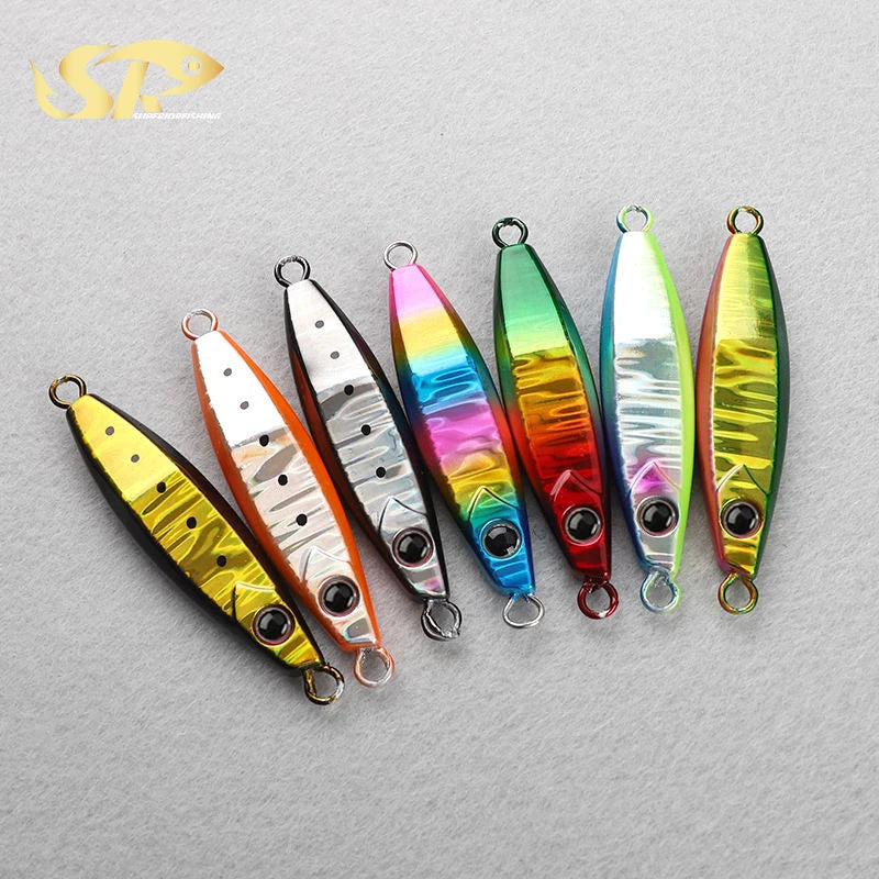 SUPERIORFISHING 40g 80g 60gRattle Jig Lead Metal Slow Jigging Saltwater Shore Casting Jig Bait Fishing Lure TB02