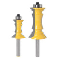 2pcs 8mm Shank Router Bits with Carbide Blade 29.5mm 38.1mm Long Carpentry Milling Cutter for Wood Door case Window Frame