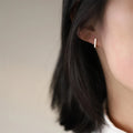 Gold Plated Minimalist Simple Jewelry Design Plain Sterling Silver Stud Earrings