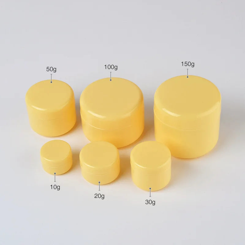 Empty Hair Gel Jar Personal Care Can Cosmetic Face Eye Cream Plastic Jar Customized Color And Logo