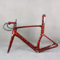 SERAPH Bicycle Frame Aero Road Bike Carbon Frame Racing Disc Brake Bicycle Part All Inner Cable Frameset Water Ripple TT-X38