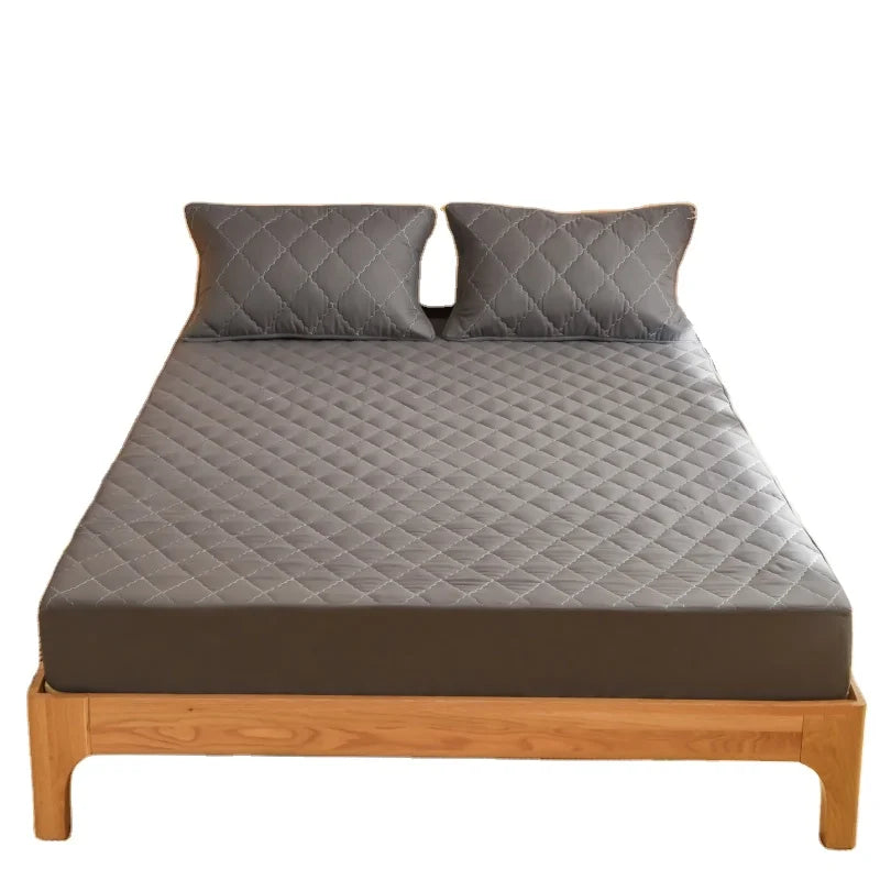 Cozy Waterproof Microfiber Polyester Mattress Cover Protector Printed Removable Bed Bug Anti-Mite Pillowcase for Bedroom Use