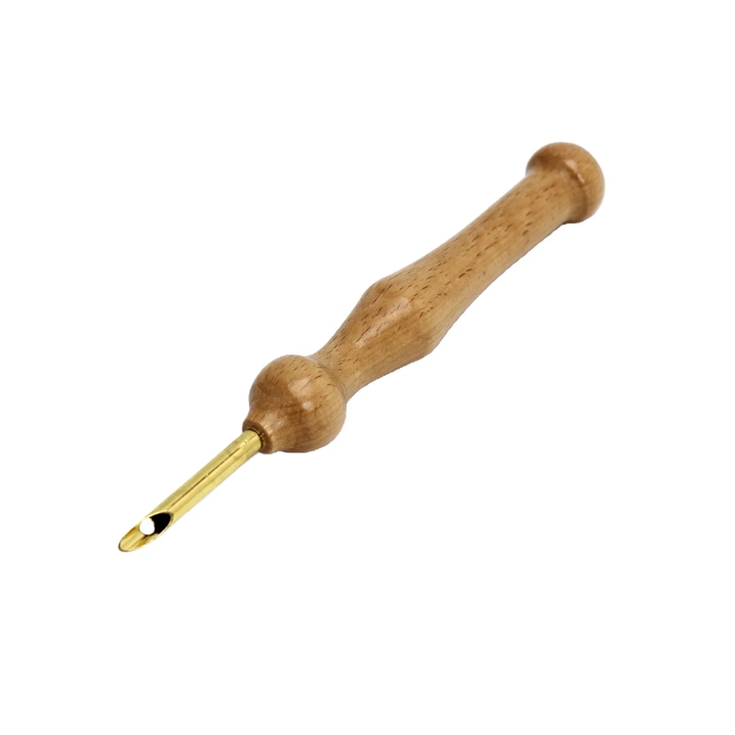 Punch Needle Pen Wood Holder Wooden Handle Knitting Needles Crochet Handicraft Tools Handmade Folk Art Candy Pattern Home Decor