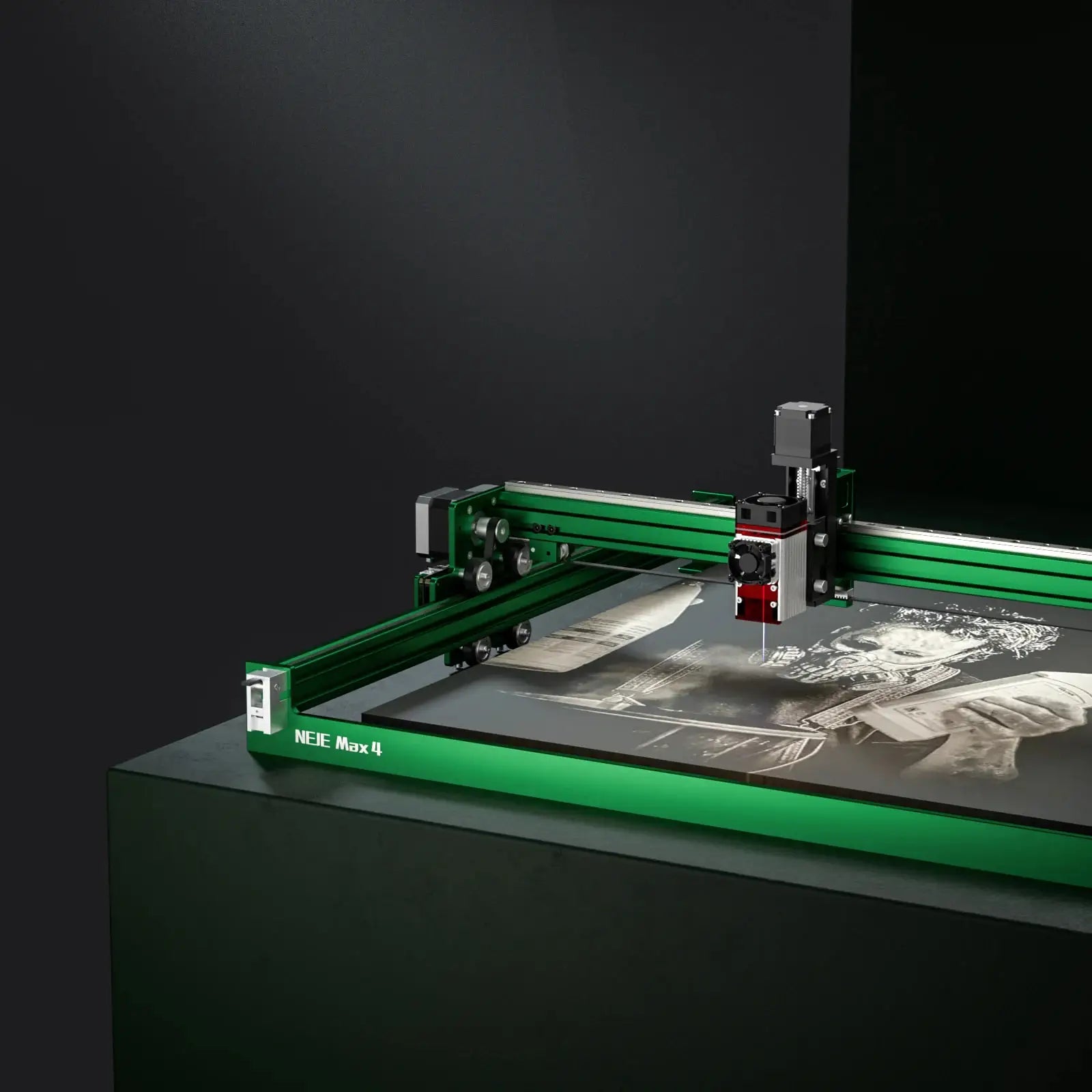 NEJE MAX 4 A40640 E40 E80 High Power Laser Engraver Diy Use Stainless Steel Engraving Wood Graving Machine for Key Chains