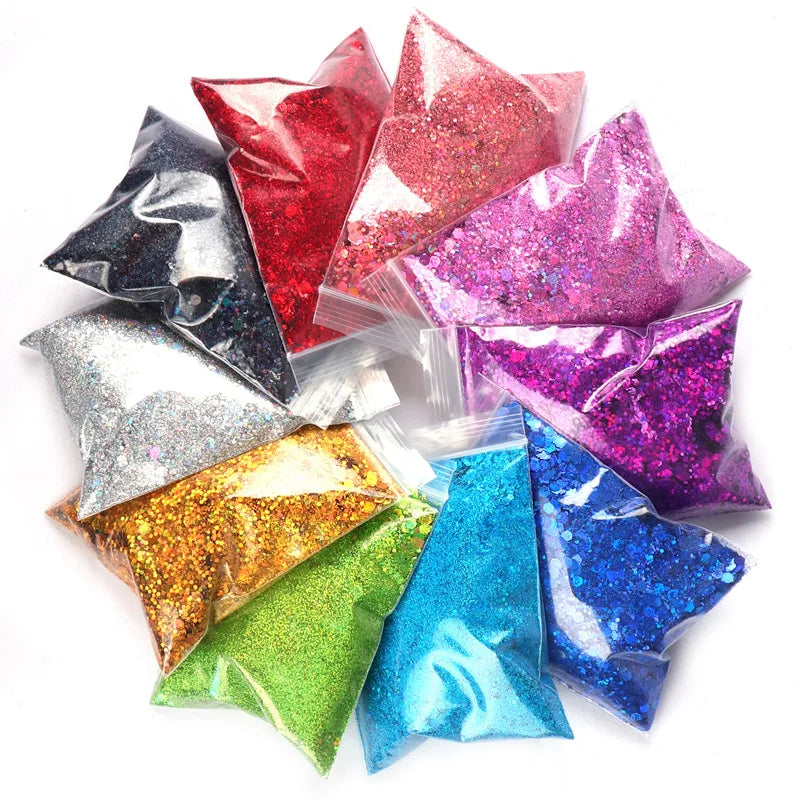 Hot Sale  Chunky Glitter Holographic Chunky Craft Glitter for Nails Decoration