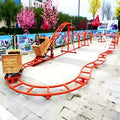 Cheap Price Family Amusement Park Equipment Human Power Driving Mini Backyard Unpowered Roller Coaster in Stock Now for Kids MegaBDM