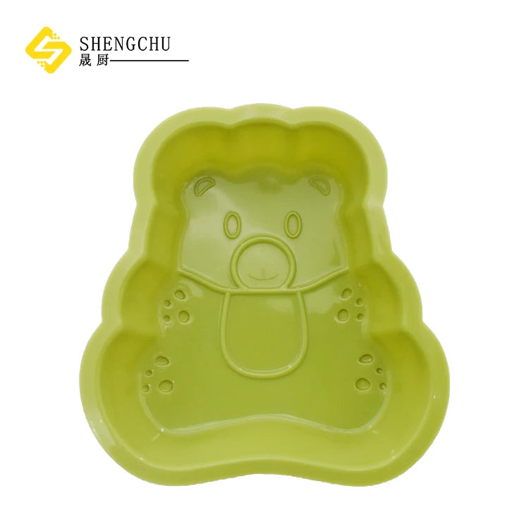 Food Grade Silicone Bear Cake Mold Household DIY Jelly/Mousse/Chiffon Cake Baking Tool Heat Resistant&Durable Silicone Mold