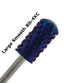 Purple Nail Drill Bits for Nails 4XC Large Barrel Smooth Top Carbide Nail Drill Bits Acrylic Powder Safety Bit