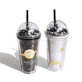 Hot Saling Custom Eco-Friendly Double Wall Acrylic Tumblers with Straw and Lid Back to School Minimalist Travel Mug