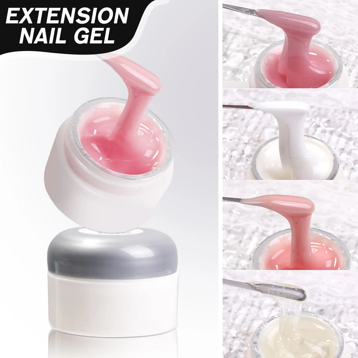 HONEY GIRL Nail Professional Custom Gel Builder Consistency Hyper Strong No Heat No Pain Uv Gel Nails Gel Extension for Nails