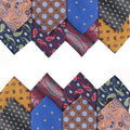 8cm Silk Neckties Striped Dots Mens Tie Yellow Brown Business Men's Polyester Jacquard Woven Tie Custom Logo Necktie Wholesale