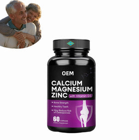 Aeglewell Calcium Magnesium Zinc Capsule with Calcium 1000mg Magnesium 500mg for Bone Health Muscle Function Heart Health