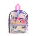 Wholesale OEM Fashion Korean Unicorn Girls School Customize Cute Laser PVC Holographic Backpack for Students