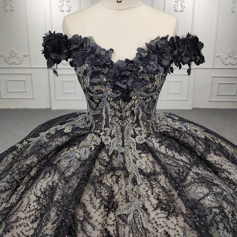 Embroidery Vintage Luxury Fashion Elegant Ball Gown Evening Dresses for Women Jancember 9950-B