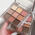 Wholesale 9 Color Eyeshadow Palette Shimmer Matte Glitter Eyeshadow Makeup for Light Skin Tone