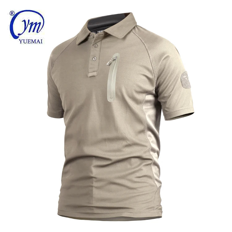Tactical  Style Men Camouflage Polyester T-Shirt