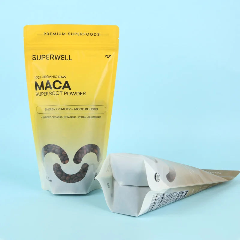Low Moq Digital Printing Doypack Reusable Self Sealing Flexible Rice Tea Coffee Customizable Manufacturer Snack Stand up Bag