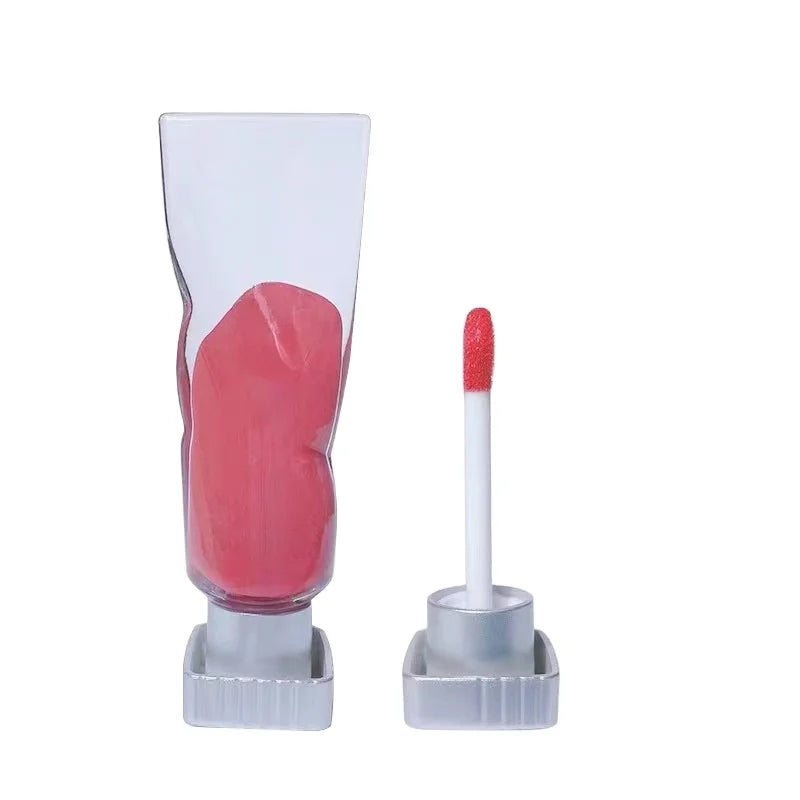4ml Lip Gloss Tube Lipgloss Tubes with Brush Transparent Custom Luxury Unique Cosmetic Lipstick Screen Printing Round
