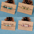 Fortune Wish Spiritual Friendship Elastic Gemstone Crystals Beaded Healing Stones Bracelet