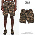 Custom Camouflage Cargo Shorts for Men Cano Twill Canvas Utility Multiple Pockets