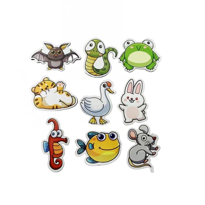 Custom Cute Cartoon Decorative Diary Label Stickers Kiss Cut Adhesive Kids Sticker Sheet Label