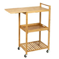 Customized 3-Tier Rolling Utility Storage Cart with Lockable Wheels and Handle Modern Design Grid Basket for Kitchen
