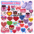 Customized Wholesale Valentine's Day 2D Diy Adult Clog love Accessory Hug Shoe Decoration Heart Shape Chocolate Candy Shoe Charm