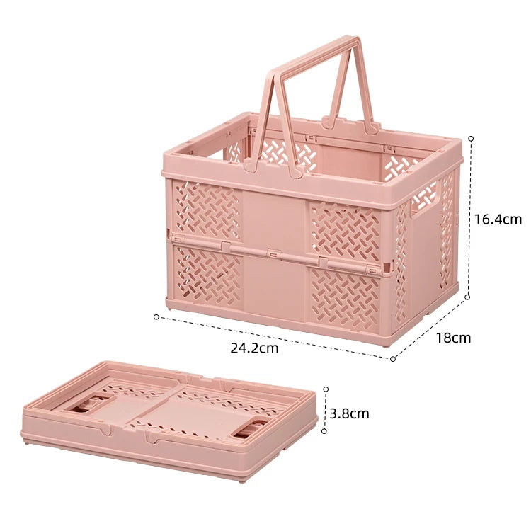 Shunxing Eco-Friendly Durable Multi-Purpose Hot Sale Desktop Folding Storage Basket Creative Collapsible Crate Portable Shopping