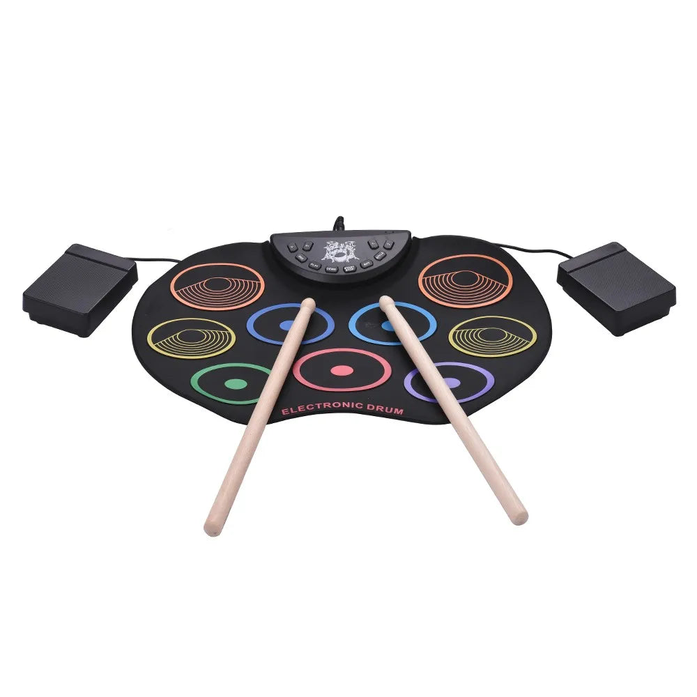 Portable Size Roll-Up Drum Set