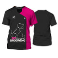 FYD Pet Store Funny Uniform Animal Dog Groomer 3d Print Men Women's Work Loose Comfortable Round Neck Short Sleeve T-shirt Top