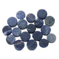 DIY Natural Sodalite Round Shape Button Flat Disc Shape Gemstones for DIY Jewelry Making Available in Each Size and Shape