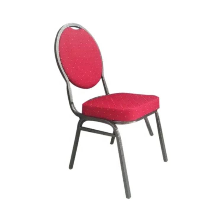 Blue Metal Banquet Chairs for Church Restaurant Event Use-Modern Design Commercial Furniture