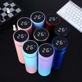 Personalized Customized logo 500ml Portable Infuser Water Bottle 304 Steel Metal Water Bottle with Led Temperature