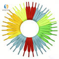 Wholesale Premium Flat Shoe Laces 10mm Polyester 224 Pantone Colors Custom Shoelaces