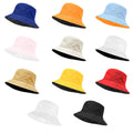 Wholesale Outdoor Wide Brim Sunshade Fisherman Cap Blank 100% Cotton Reversible Custom Sublimation Print Bucket Hat