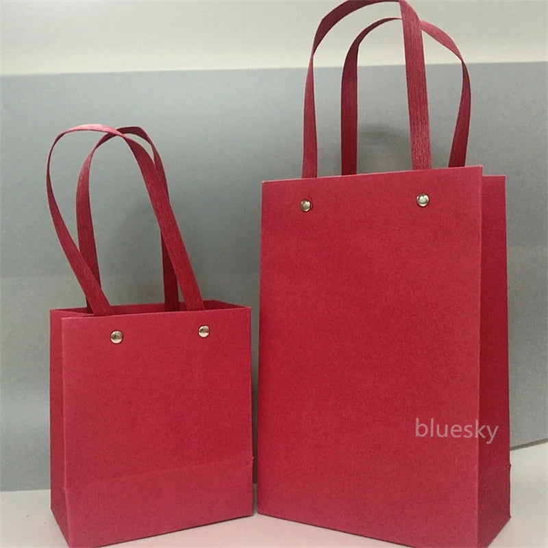 OEM Recycled Cardboard Gift Paper Bags and Boxes With Handle for Shopping Bag With Custom Your Own Logo