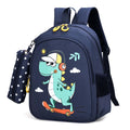 Cartoon Dinosaur Anti-Lost School Bag for Kids Cute Toddler Backpack with Animal Prints Fashionable Kindergarten Schoolbags