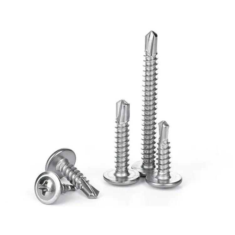 SS304 Stainless Steel Modified Phillips Truss Wafer Head Tek Roofing Self-Drilling Screws for Sheet Metal Tapping for Genre