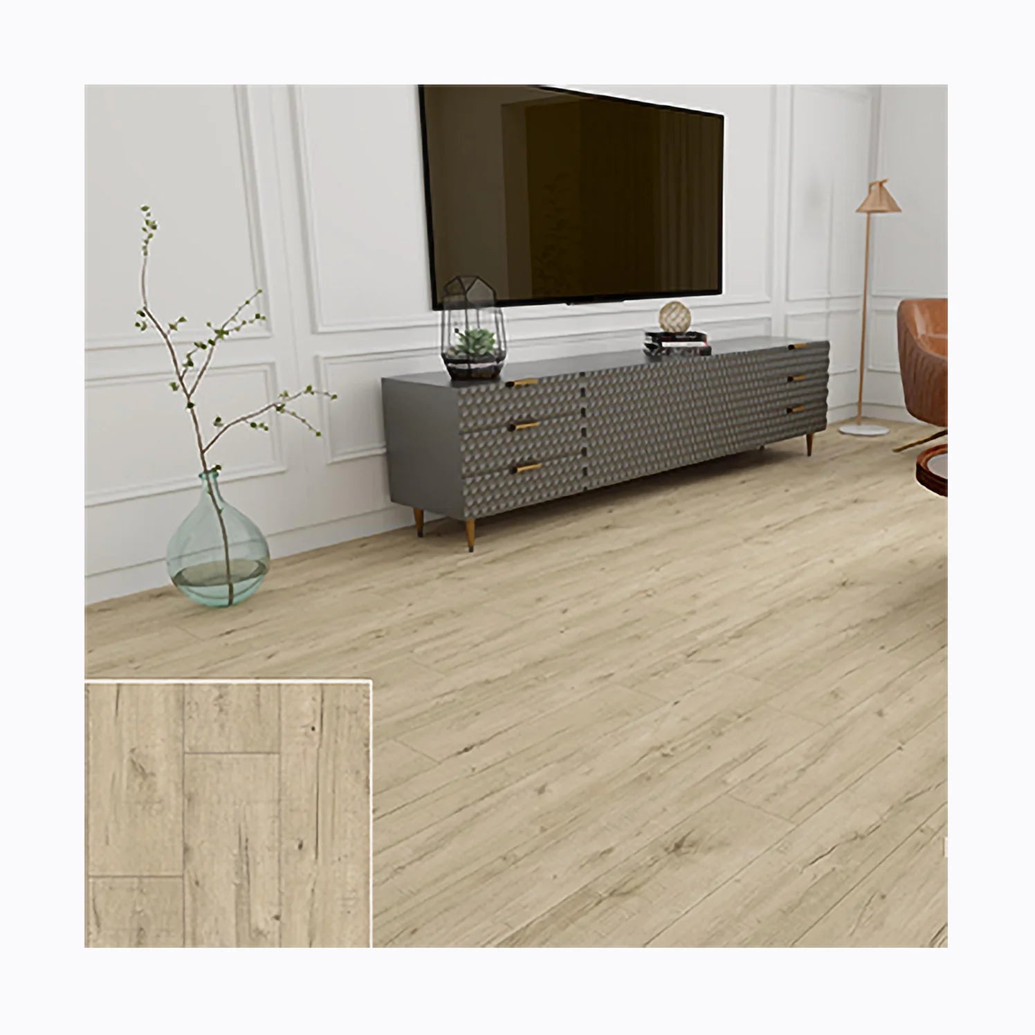 5mm Waterproof Wood Look Durable SPC Vinyl Plank Flooring Interlocking System Supplier