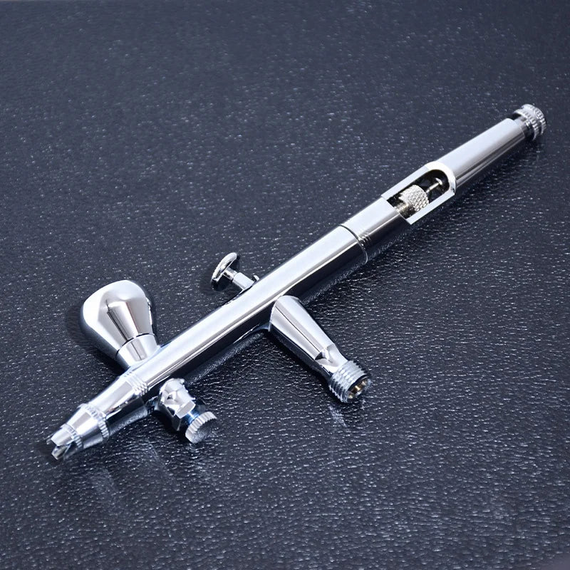 Dual Action Mini Cake Airbrush Spray Gun Nail Art Photo Retouching Painting Gravity Feed Copper Piston Airbrush Compressor