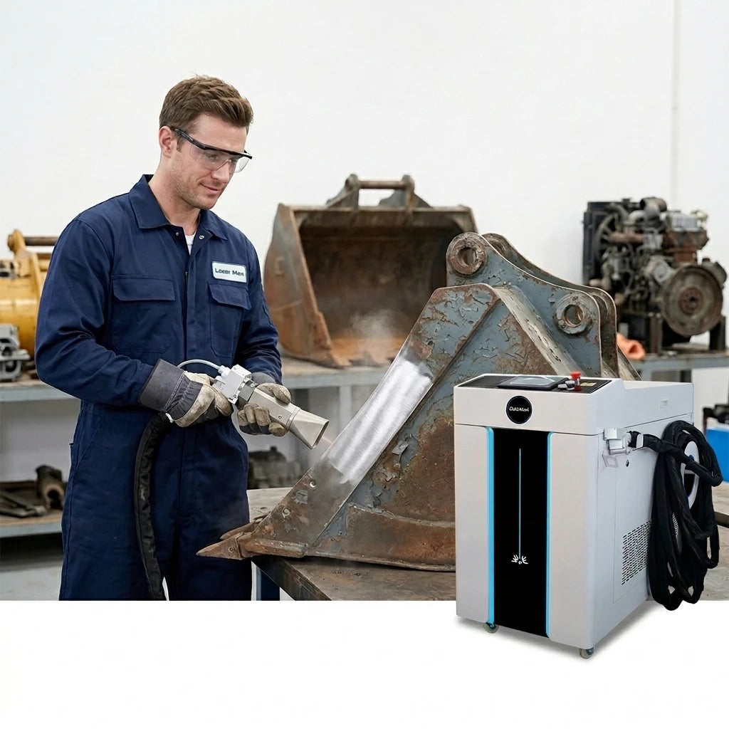 Au3tech 3000W Hand Held Laser Cleaning Machine Rust and Paint Remover for Wood and Metal Fiber Laser Type for Aluminum