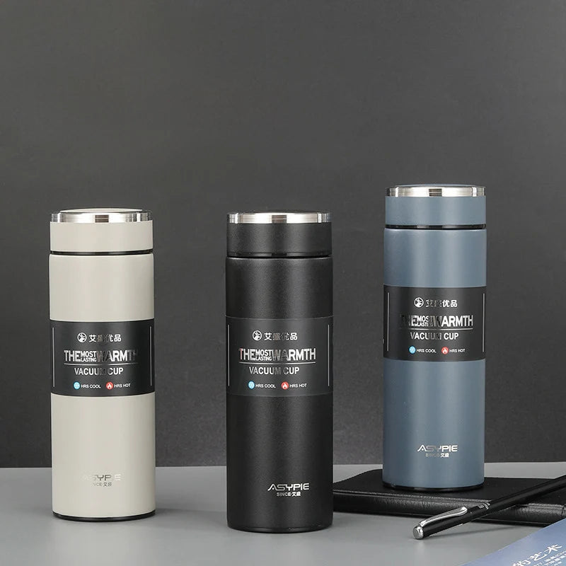 New Business Office Gift 500ML Leak Proof Insulated Vacuum 304 Stainless Steel Thermos  Straight Cup