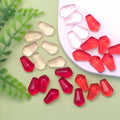 New Creative 100Pcs 13MM Colorful Mini Pomegranate Seed Resin Jewelry Making Charms Ornaments DIY Jewelry Findings Accessories