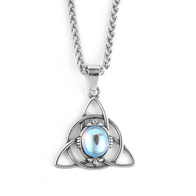 Nordic Design Scandinavian Souvenirs Gift Stainless Steel Norse Celtic Knot Amulet Necklace Viking Jewelry
