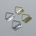 30*24mm Triangular Ring Two Holes Metal Iron Plain Silver Gold Brass-plated Photo Album Picture Frame Hanger Box Hook