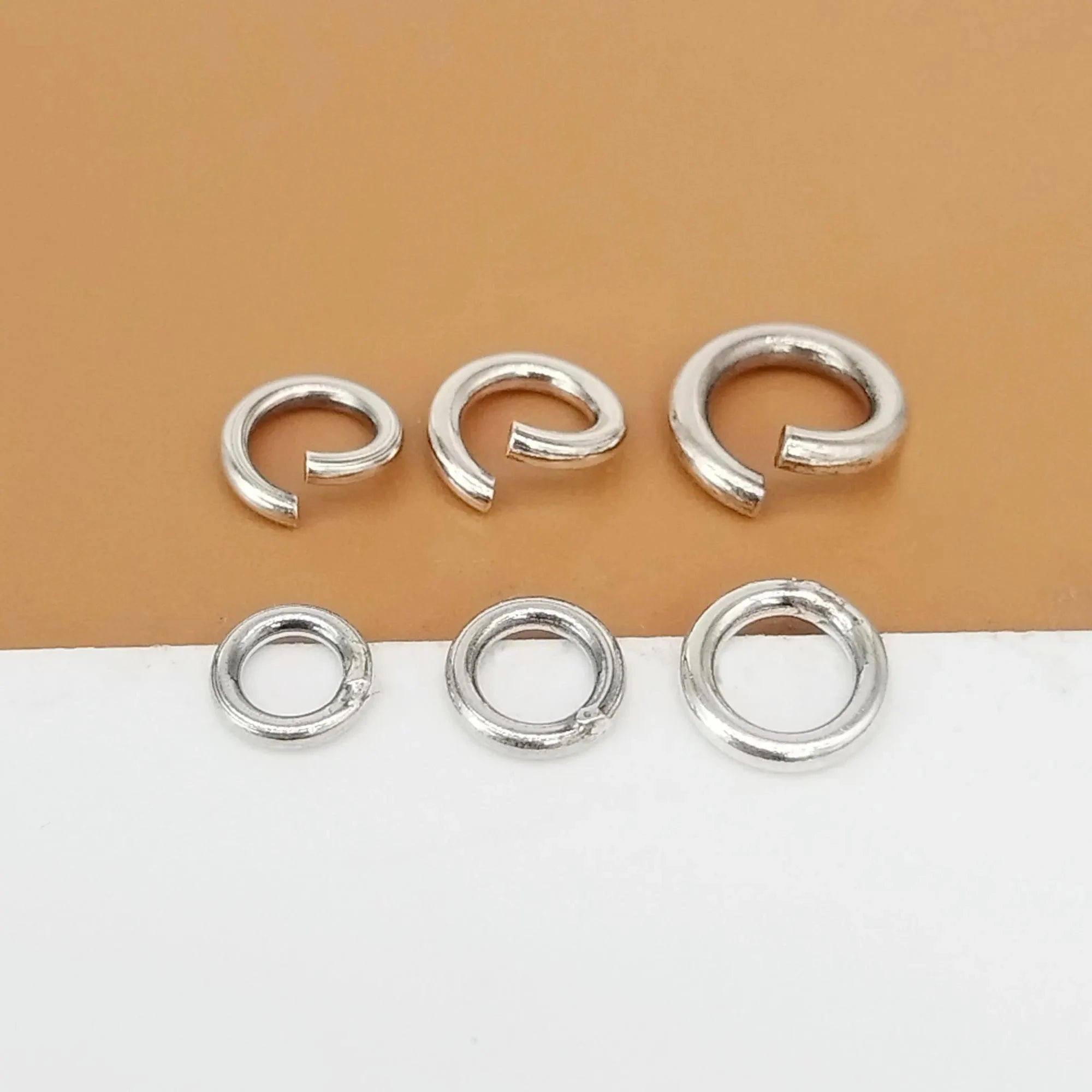 GP US Jump Ring S925 Sterling Silver Open Closed Jump Rings Closed Jewellery Making Permanent Jewelry Chains Wholesale