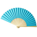 New Product Deep Blue Japanese Style Paper Wedding Folding Fans for Summer Hoiding Decoration