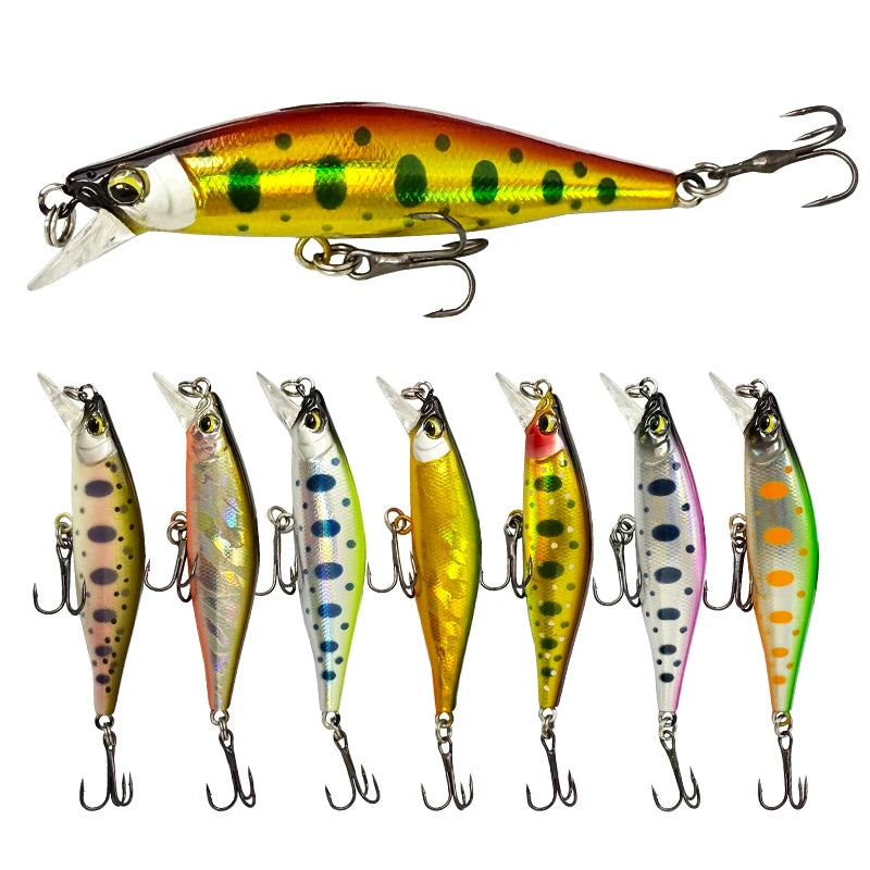 63mm 7.7g Sinking Minnow Fishing Lure Artificial Pesca Trout Lure Stream Lake Fishing Tackle Jerkbait Rockfishing Hard Baits