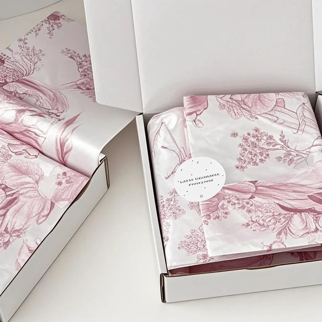 Custom Logo Tissue Paper Paisley Tissue Paper for Exotic Apparel Presentation