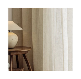 2023 New Arrival Slub Sheer Color Potions Window Sheer Curtains
